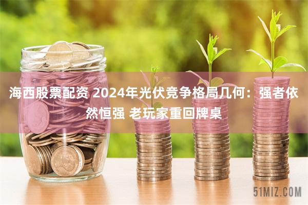 海西股票配资 2024年光伏竞争格局几何：强者依然恒强 老玩家重回牌桌